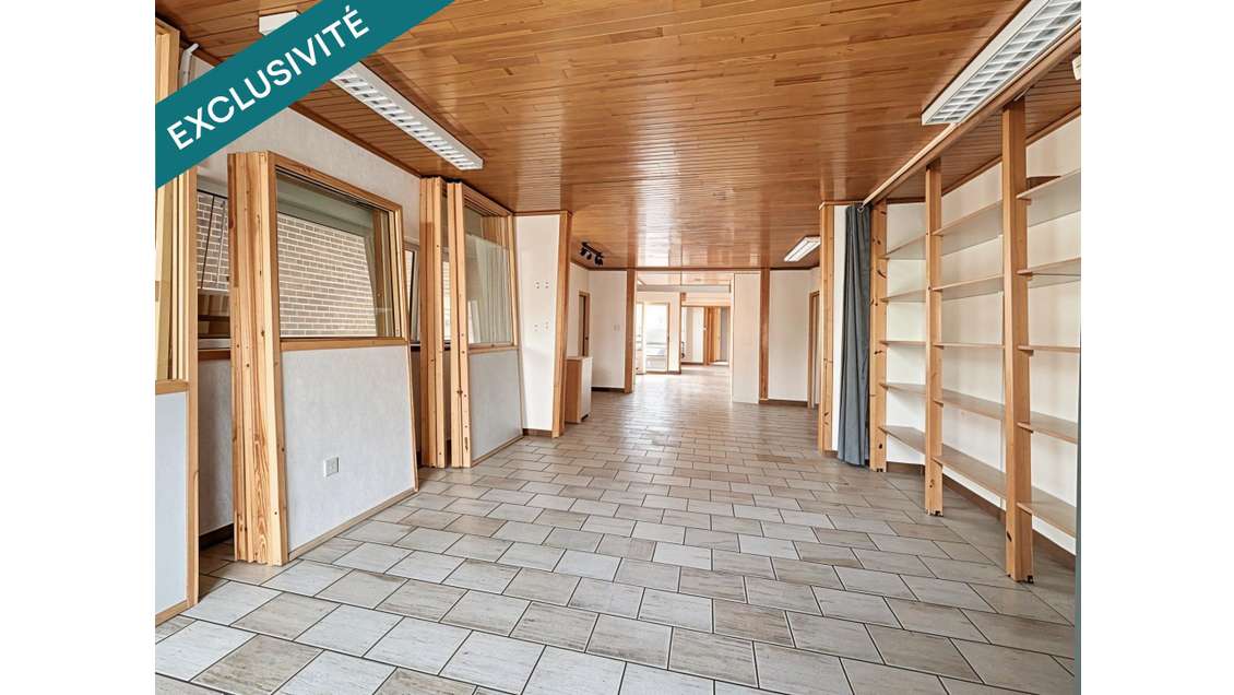 Opportunité local commercial 250m² +hangar Mouvaux