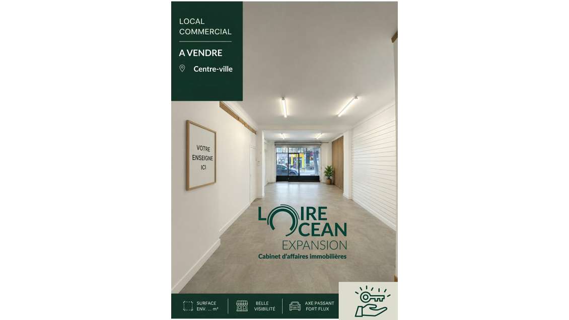 Vente murs libres 150m² en centre-ville de Nantes
