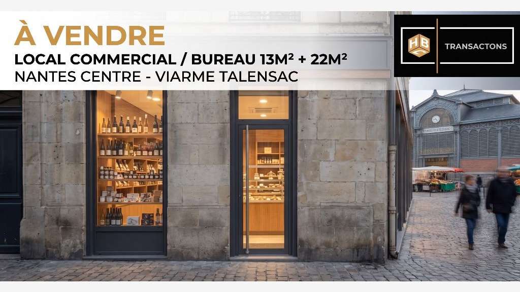 Cède local commercial ou bureau 13m² + cave Nantes