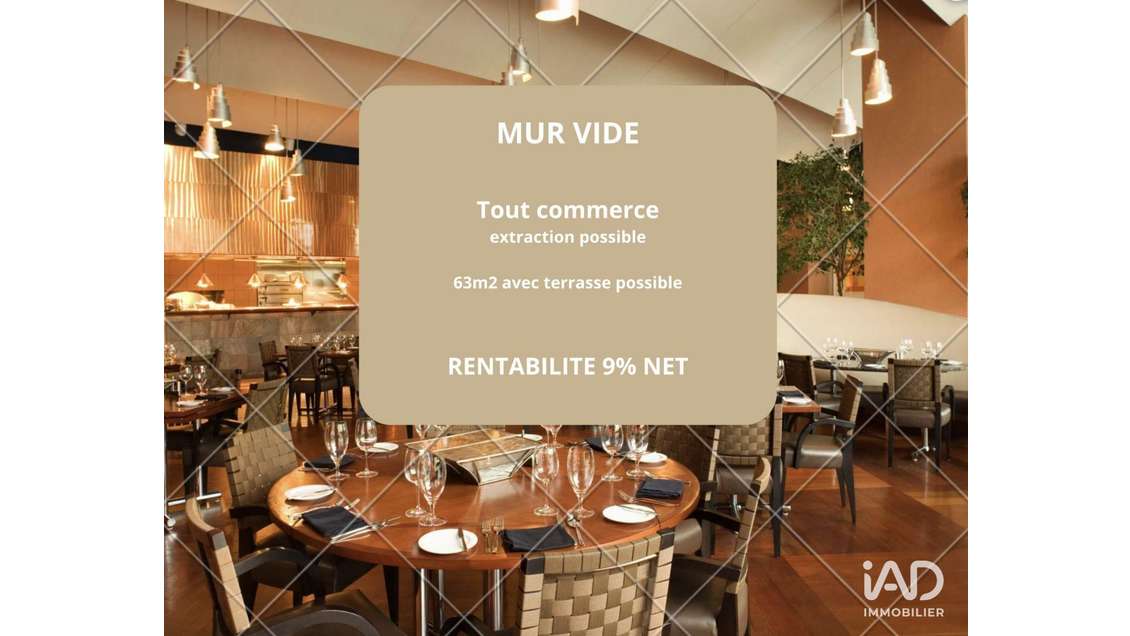 Vente murs commerciaux 63m² à Neuilly-sur-Marne