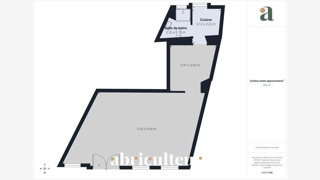 Local commercial stratégique de 79 m² - Fort p