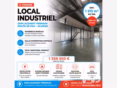 A vendre site industriel d'exception à Oloron 
