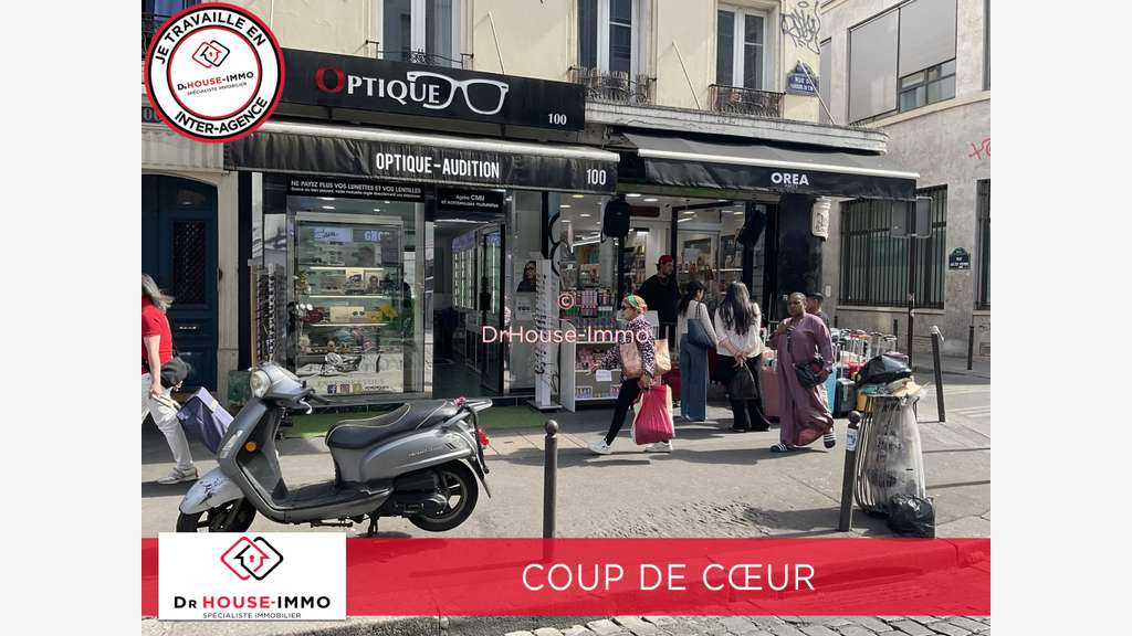 Vente 2 boutiques accolées 105m² à Paris 75011