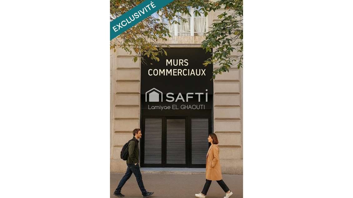 Grand local commercial sur 2 niveaux (MURS LIBRES)