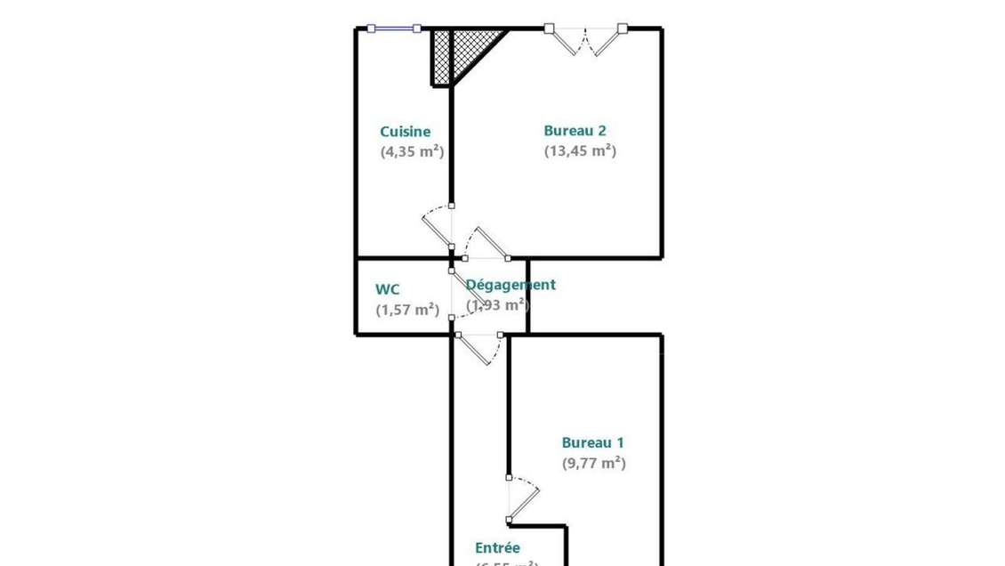 Vente murs commerciaux 38m² Métro Boucicaut 75015