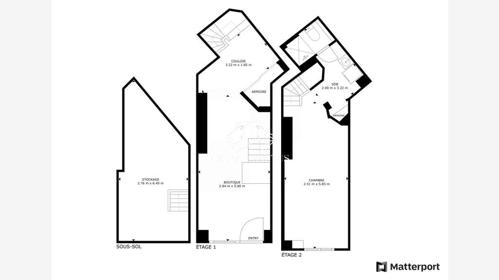 A vendre local commercial avec studio à Paris 16e