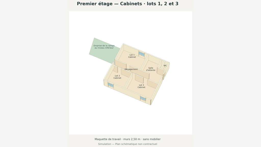 Vente local professionnel de 187m² à Poissy centre