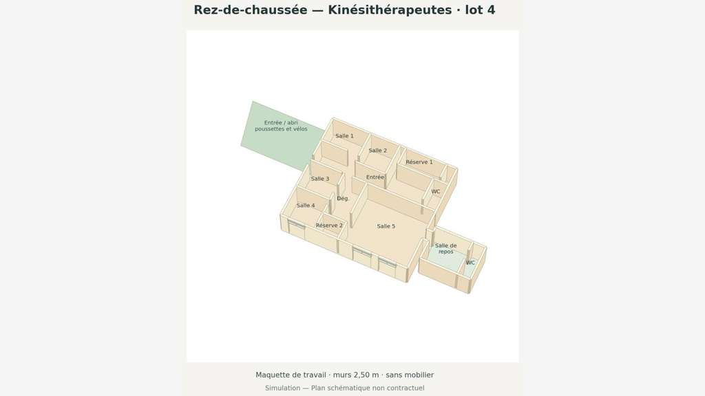 Vente local professionnel de 187m² à Poissy centre