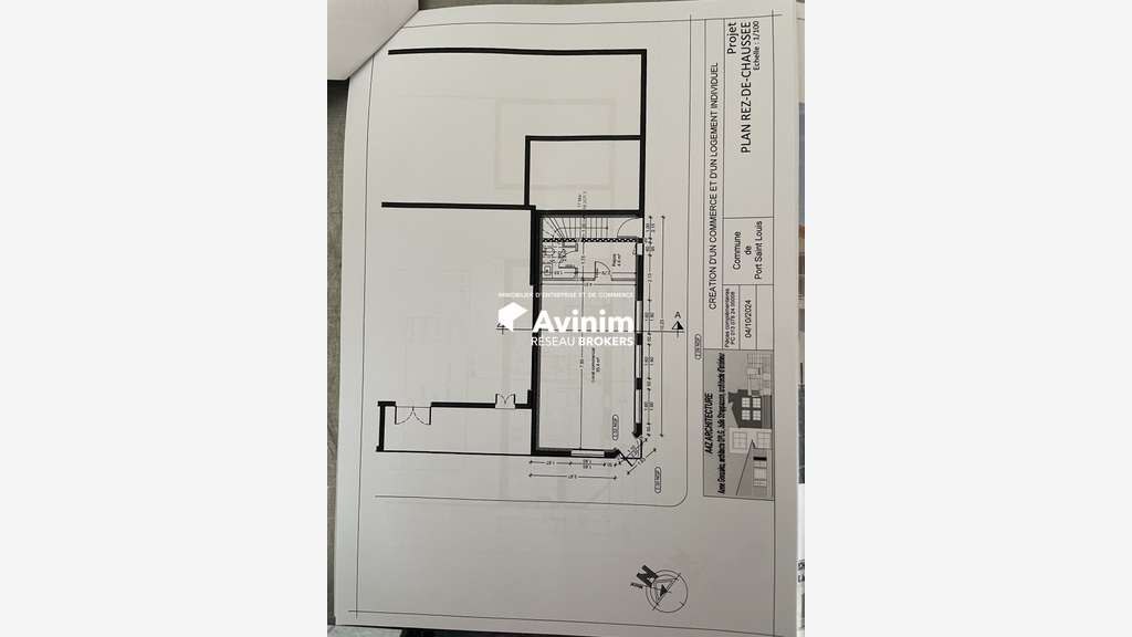 Local 100m² avec permis construire Port-St-Louis
