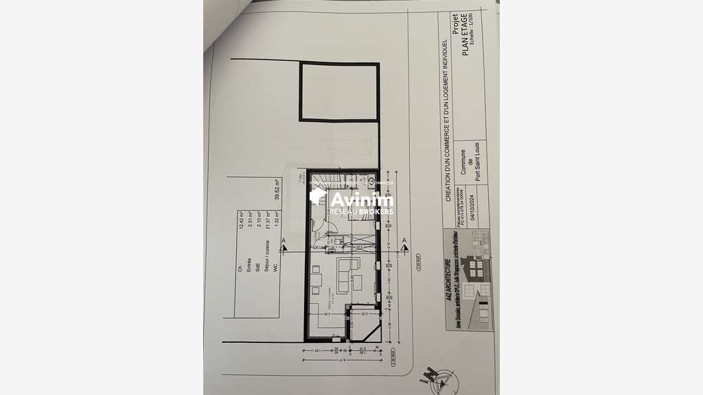 Local 100m² avec permis construire Port-St-Louis