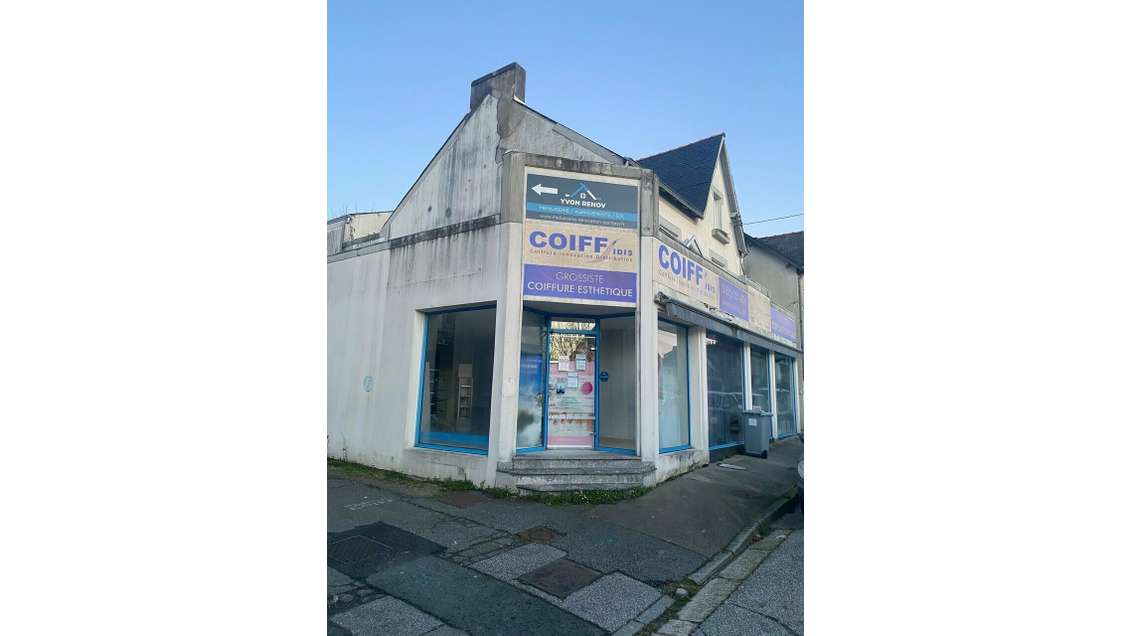 Vente local commercial 170m² avec vitrine Quimper