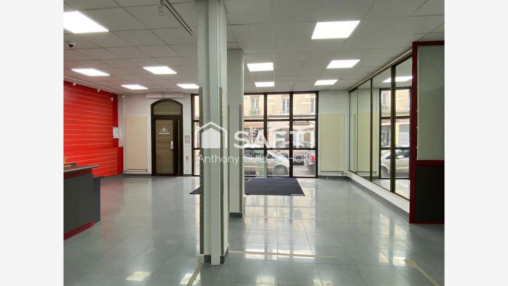 AV grand local avec entrepôt à Reims centre