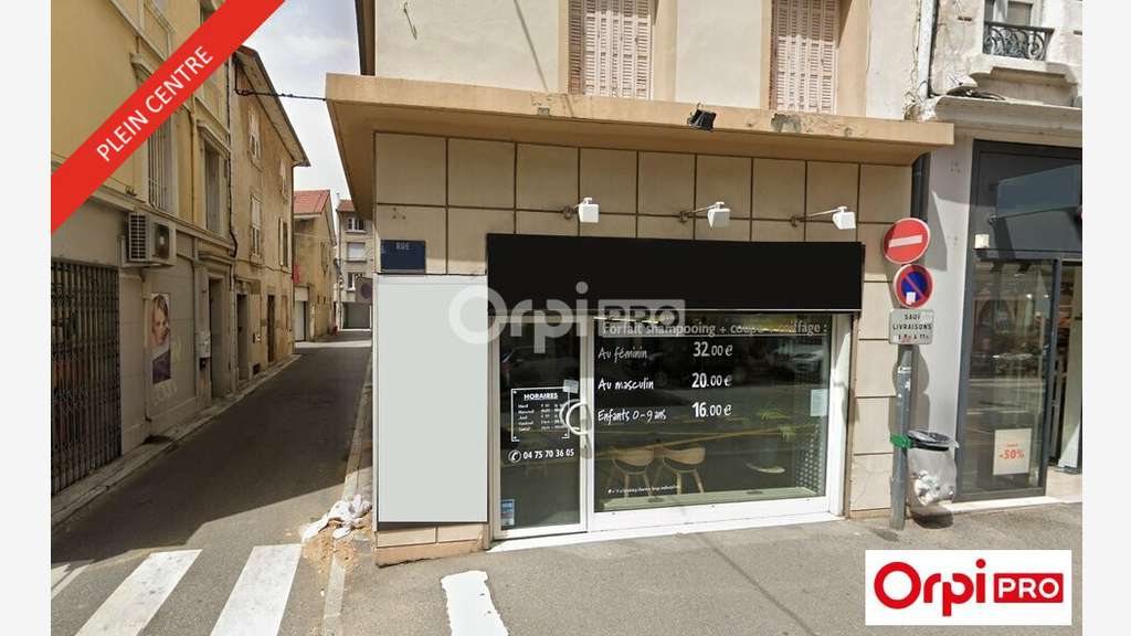 A vendre local commercial 41m² centre Romans