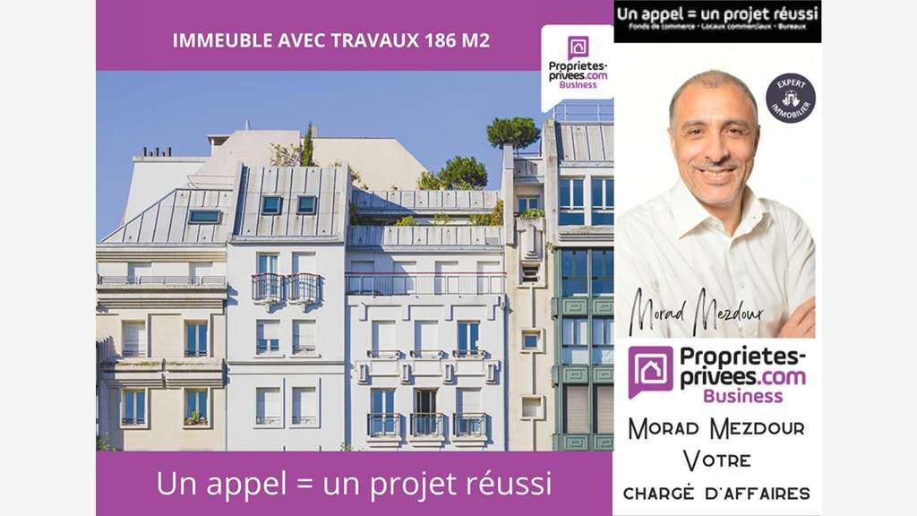 Vente immeuble avec travaux de 186m² à Roubaix