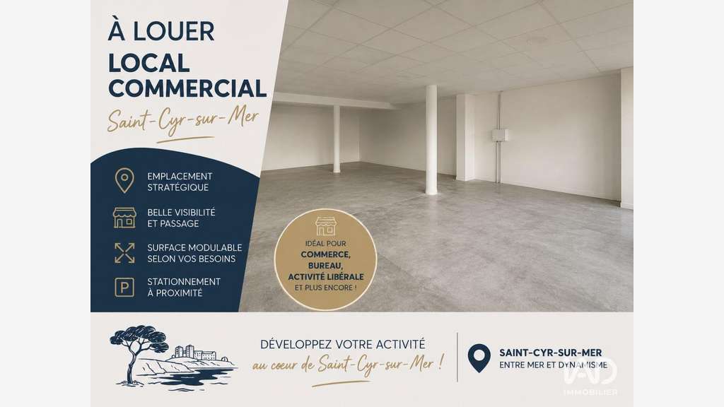 DAB local commercial 37m² à Saint-Cyr-sur-Mer