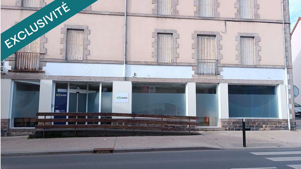 Vente local 150m² avec vitrine à St Eloy les Mines