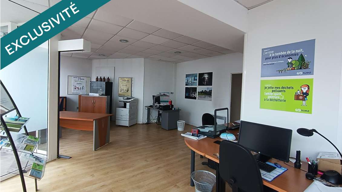 Local commercial de 150m² avec vitrine