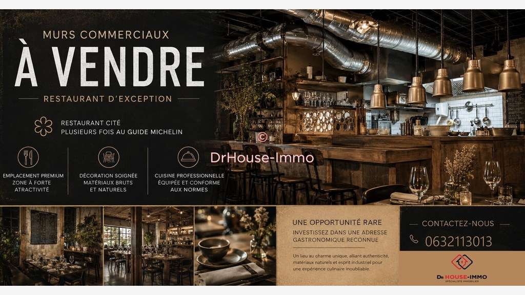 Murs restaurant loués à vendre à St-Étienne centre