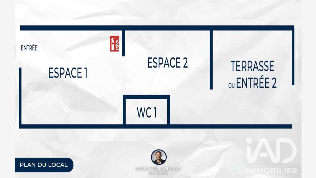 Cède bail local commercial de 17m² à Saint-Lô