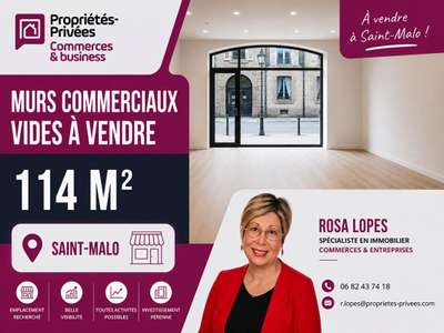 AV murs commerciaux libres 114m² à Saint Malo