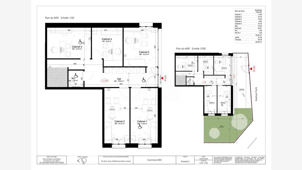 Vente murs libres de 75m² à Saint Maur