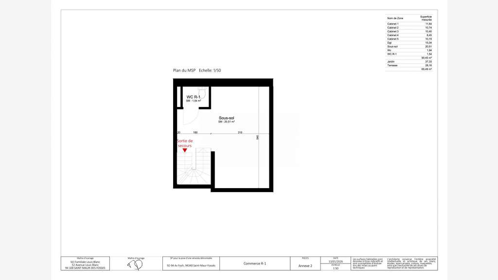Vente murs libres de 75m² à Saint Maur