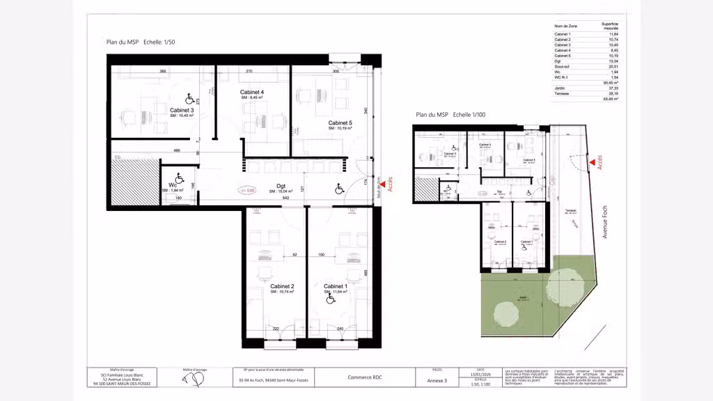 Vente murs libres de 75m² à Saint Maur