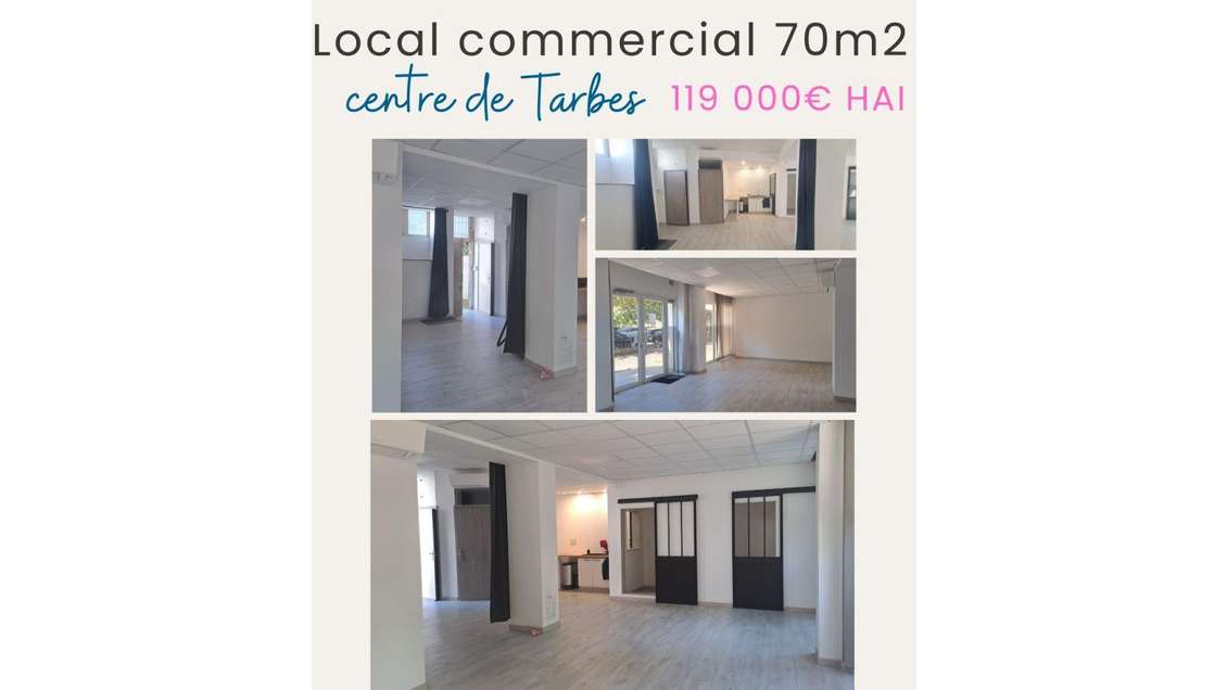 Vente local professionnel de 71m² à Tarbes