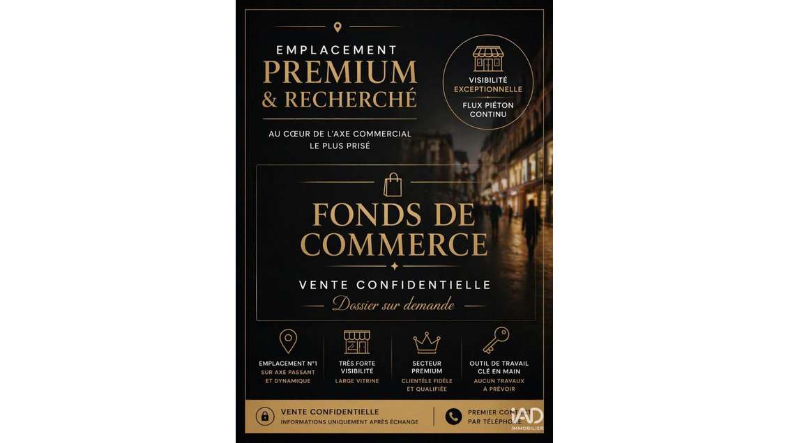 Vente boutique premium empl N°1 à Toulon