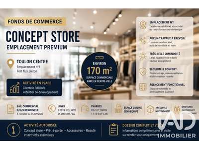 Vente Locaux commerciaux - Boutiques à Toulon