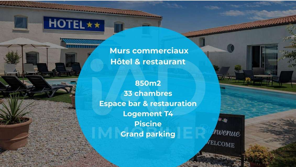 Vente murs commerciaux 850m² à Trèbes