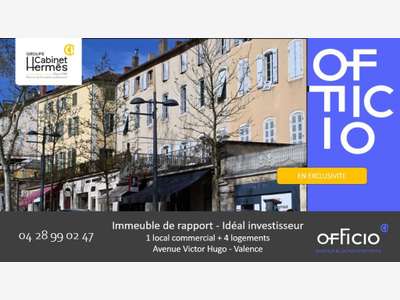 A vendre immeuble 296m² Valence avenue Victor Hugo