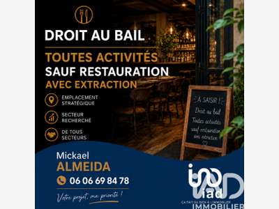 Cession bail local 18m² à Versailles emplac. N°1