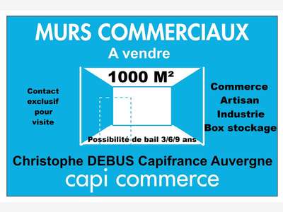 Cède bâtiment polyvalent 1000m² à Vichy bel empl