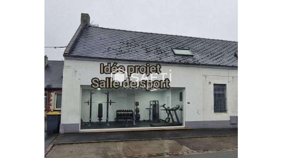 AV local commercial 160m² centre Villers-Outréaux