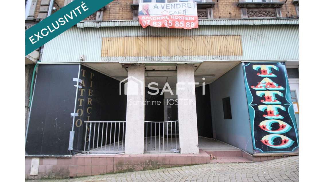 Vente local commercial 119m² terrasse à Villerupt