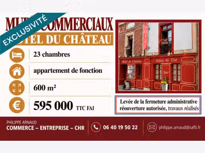 Vente murs commerciaux hôtel de 660m² à Vitré