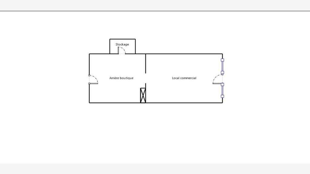 Vente local commercial 64m² à Orgelet