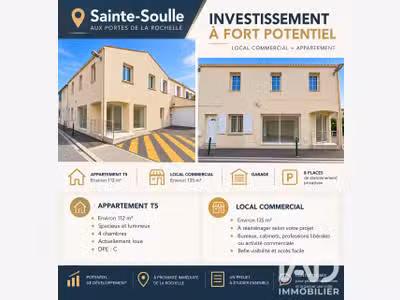 Vente local commercial + F5 à Sainte-Soulle