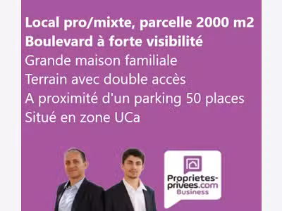 Local pro mixte 175m² parcelle 2000m² à Varennes