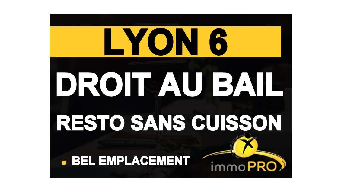 Vente local commercial refait 42m² à Lyon 69006