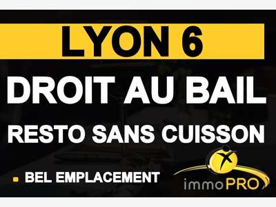 Vente local commercial refait 42m² à Lyon 69006