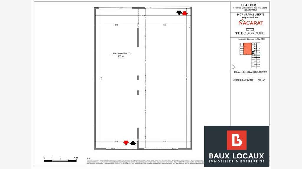 Vente local professionnel de 203m² à Miramas