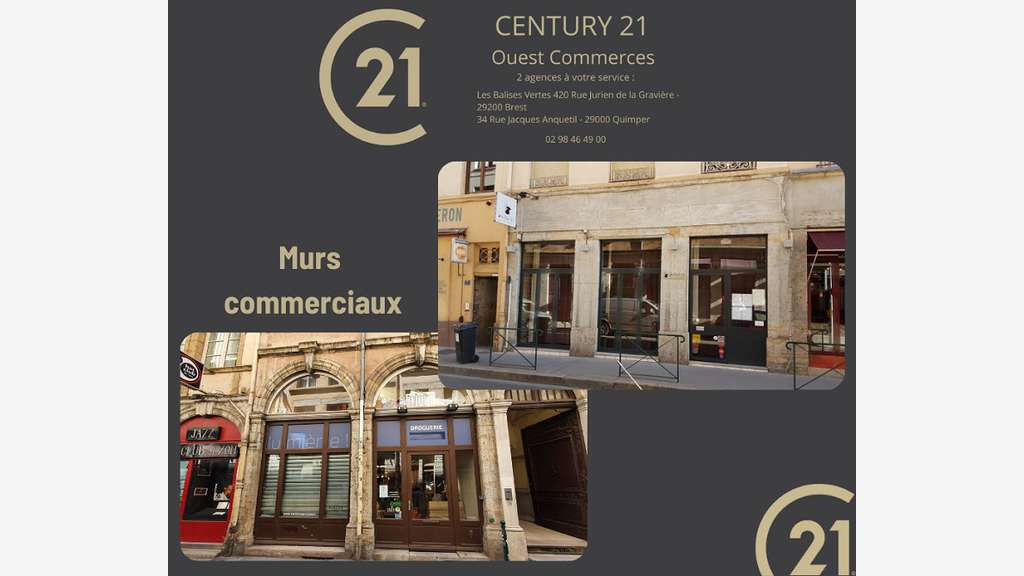 Vente ensemble de 3 entrepôts à Quimper