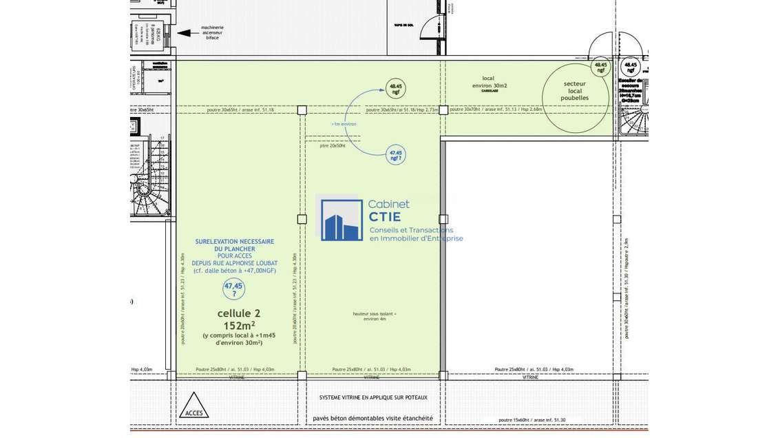 À vendre local commercial neuf Avrillé-centre