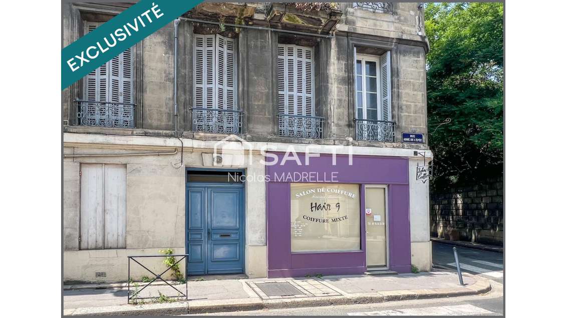 Local pro + studio + cave voûtée à Bordeaux Centre