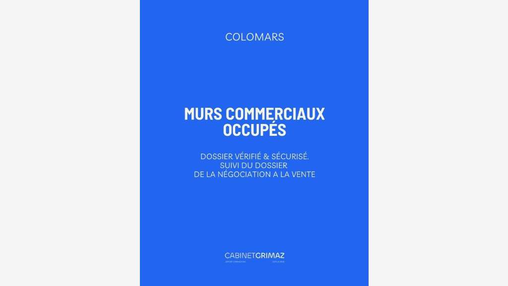 Vente murs commerciaux occupés à Colomars