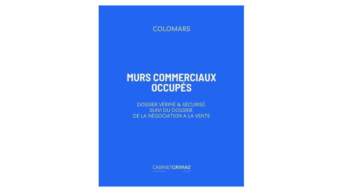 Vente murs commerciaux occupés à Colomars