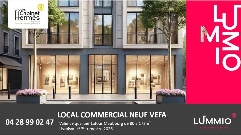 Vente commerces bureaux 172m² VEFA Valence centre