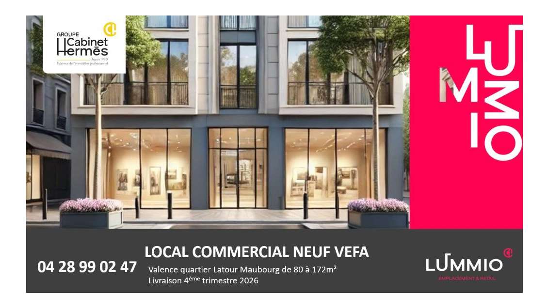Vente commerces bureaux 172m² VEFA Valence centre